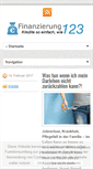 Mobile Screenshot of finanzierung-123.de